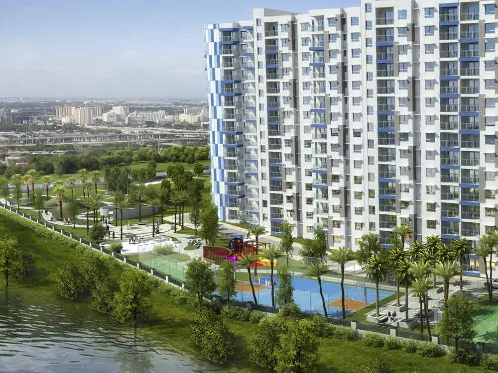 Artist's impression of the landscaped lake edge