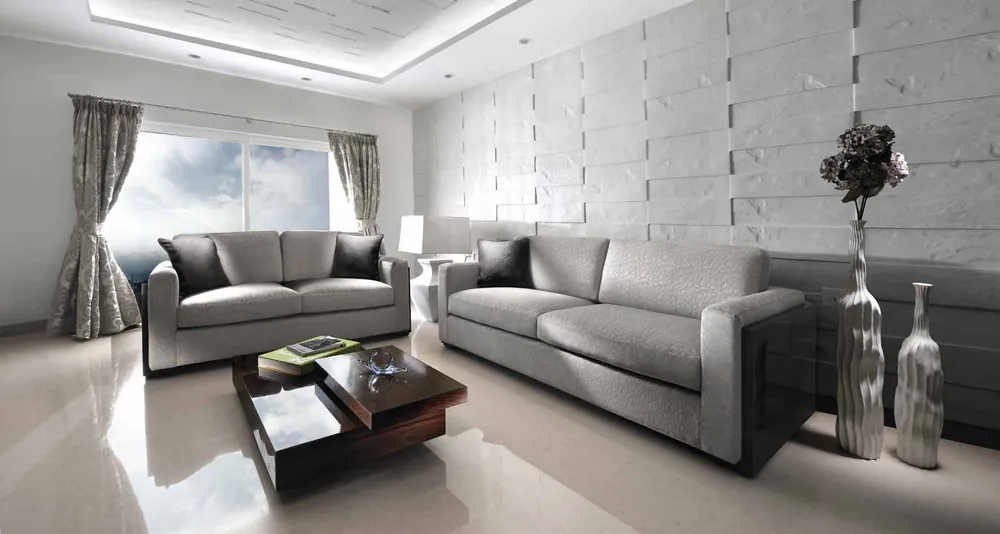 Artist's impression of a living room